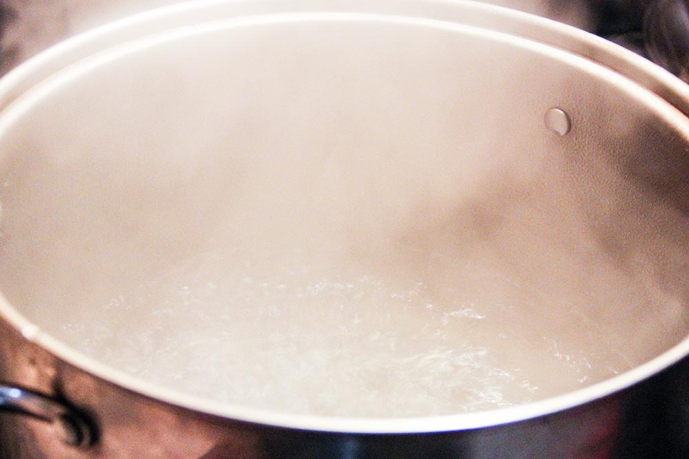 Boiling Water on Stove Top