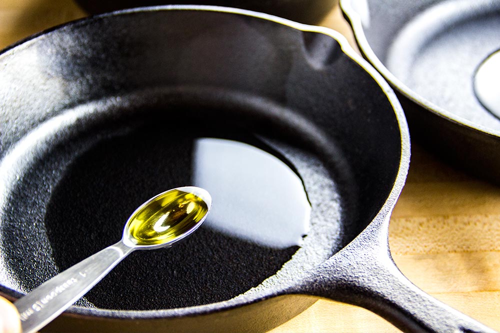 Adding Olive Oil to Cast Iron Skillets