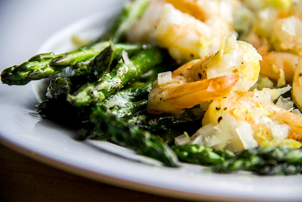 Asparagus & Shrimp with Lemon Vinaigrette Recipe