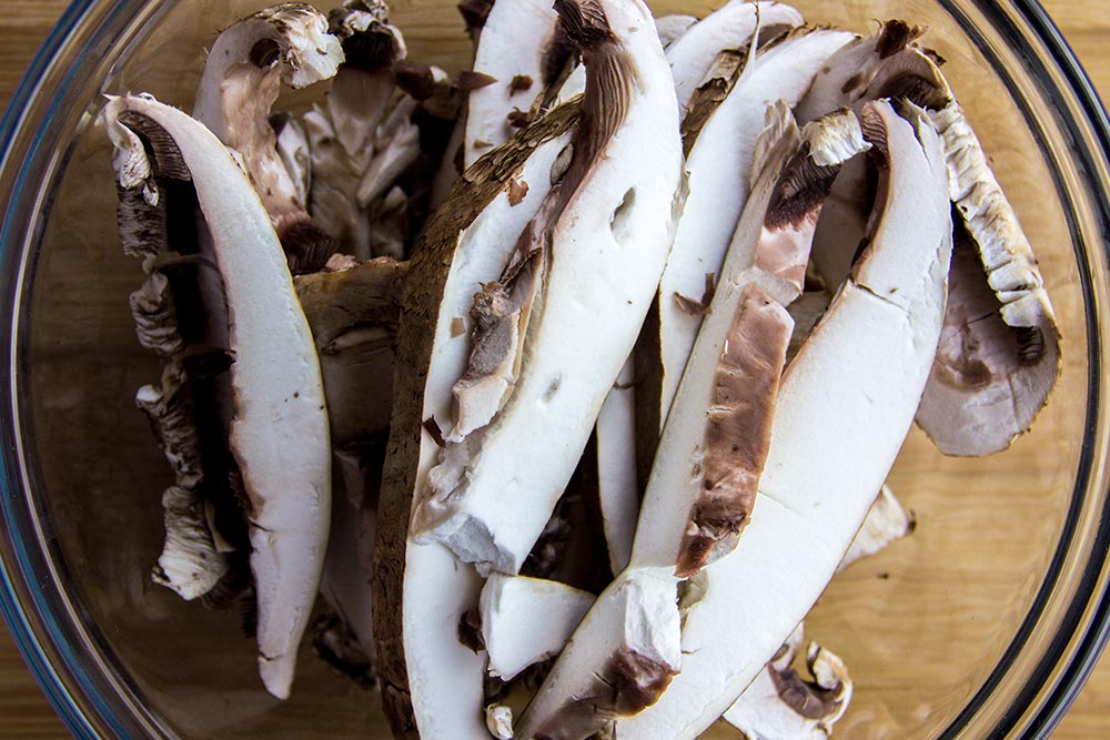 Sliced Portobello Mushrooms