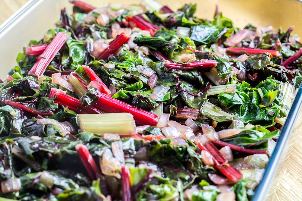 Cooked Chard in Casserole