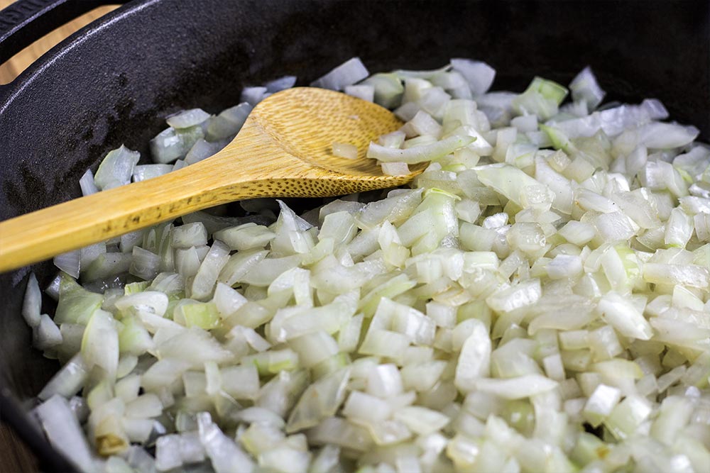 Cooking Onions in Skillet