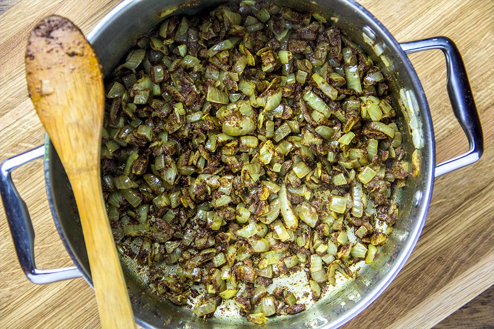 Softened Onions with Spices