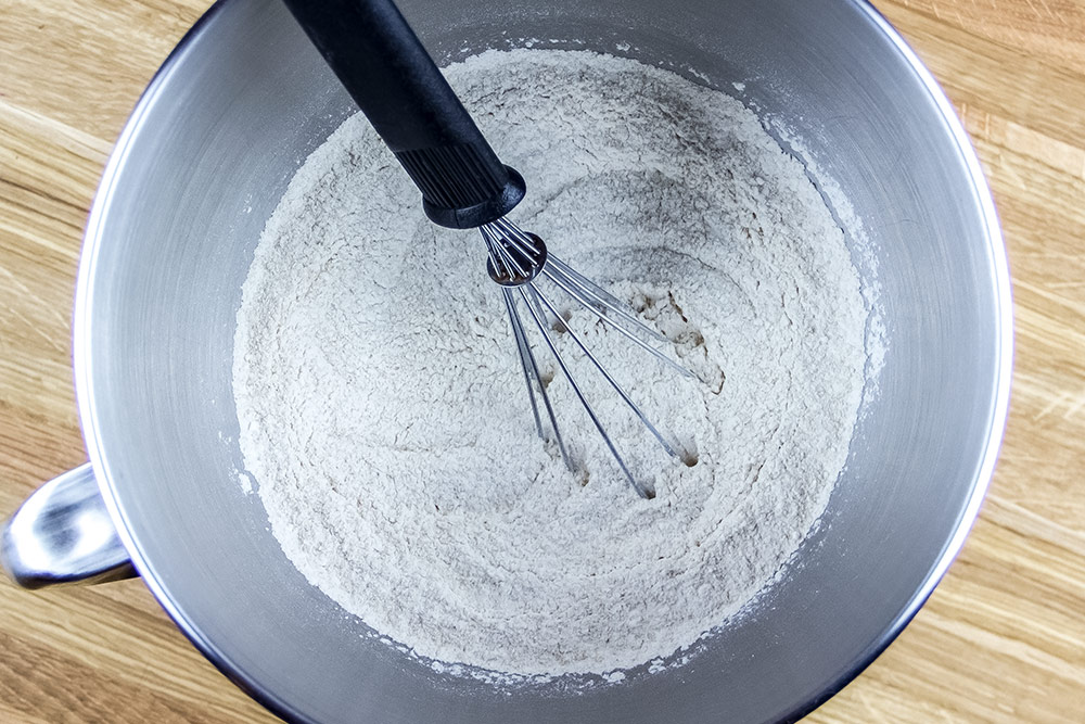 Bread Flour in Stand Mixer Bowl