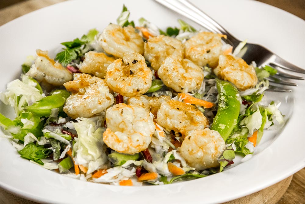 Shrimp & Vegetable Salad with Lemon Honey Vinaigrette Recipe