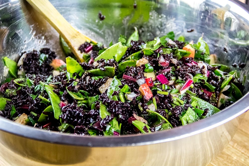 Black Rice and Veggie Salad