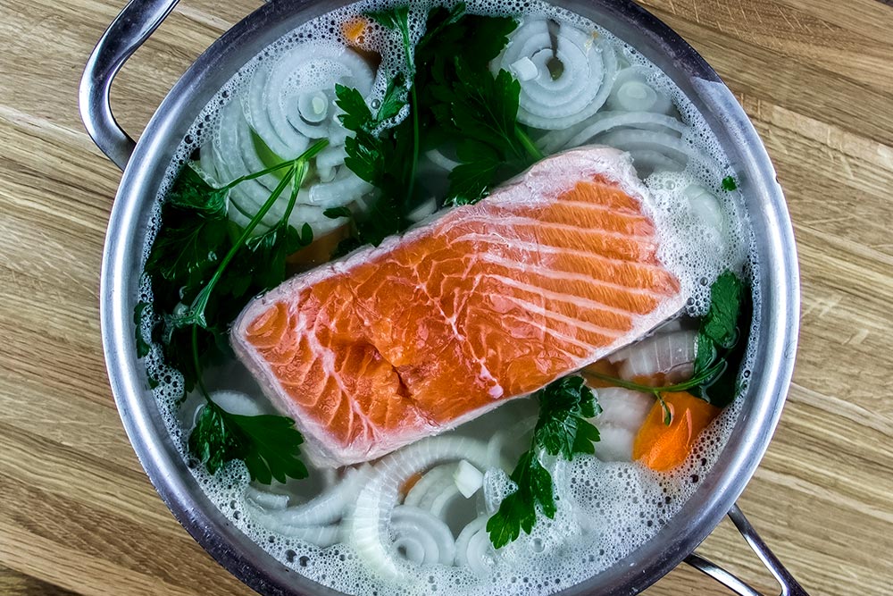 Poached Salmon with Cucumber & Dill Sauce Recipe by Williams-Sonoma