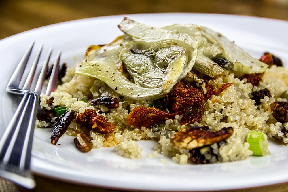 Roasted Fennel & Caramelized Onion with Quinoa Salad Recipe