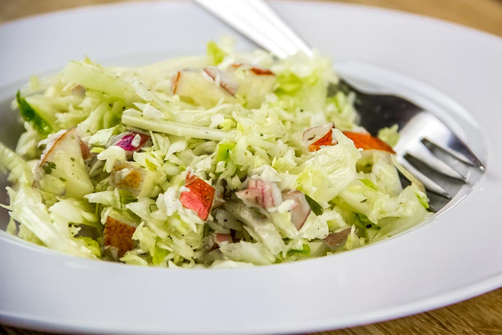 Sweet & Sour Cabbage, Fennel and Apple Salad Recipe
