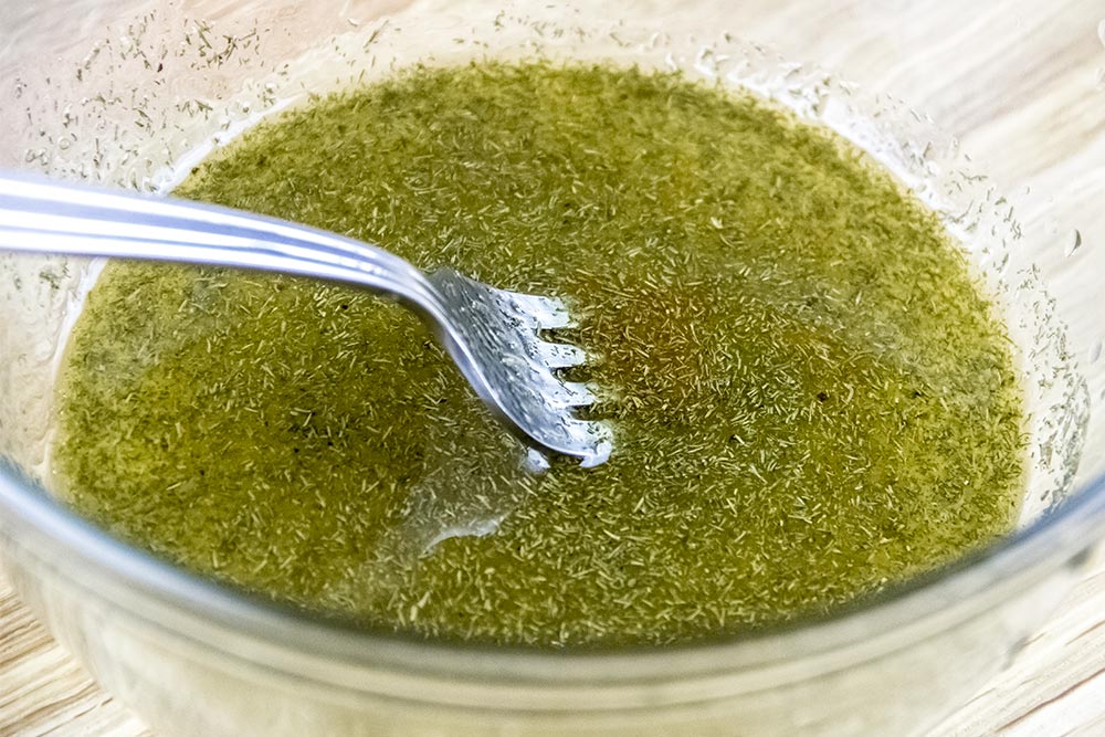 Maple Syrup and Dill Vinaigrette