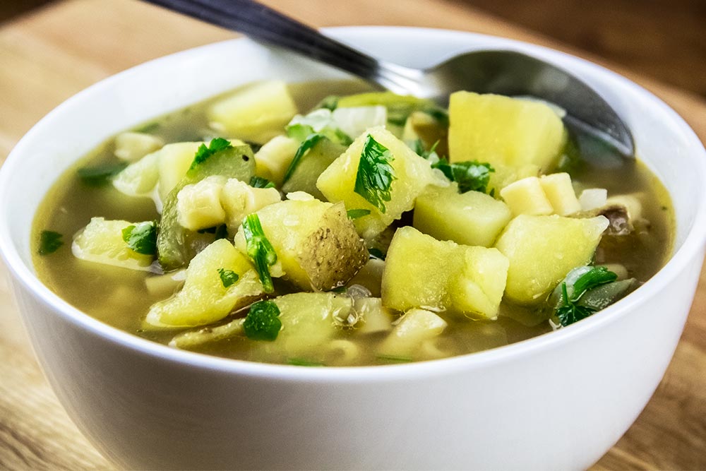Potato & Zucchini Soup with Mint Recipe by Williams-Sonoma