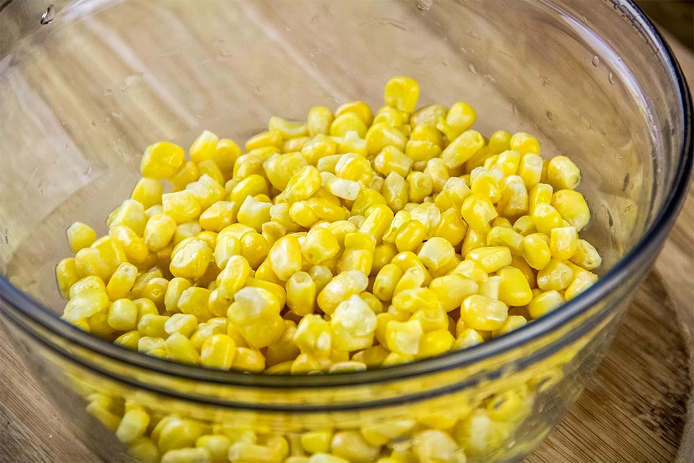 Corn Kernels in Bowl
