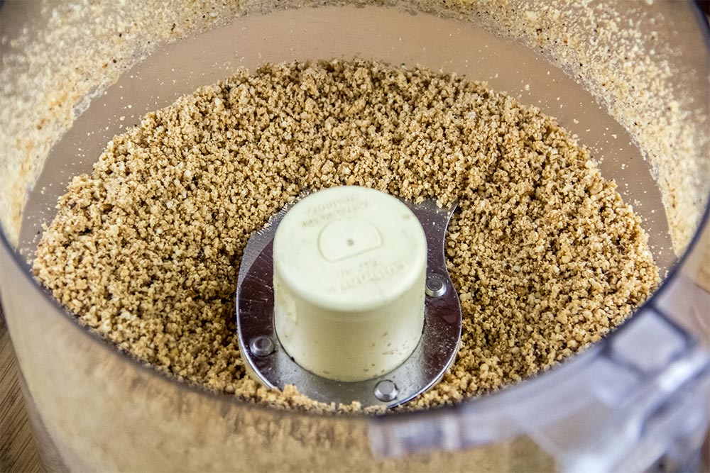 Ground Cashew Nuts in Food Processor