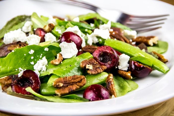 Summer Salad with Cherries and Snap Peas Recipe