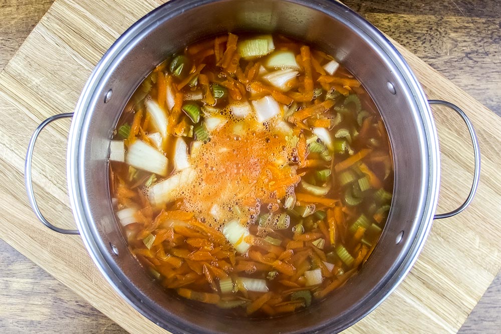 Vegetable Soup in Large Pot
