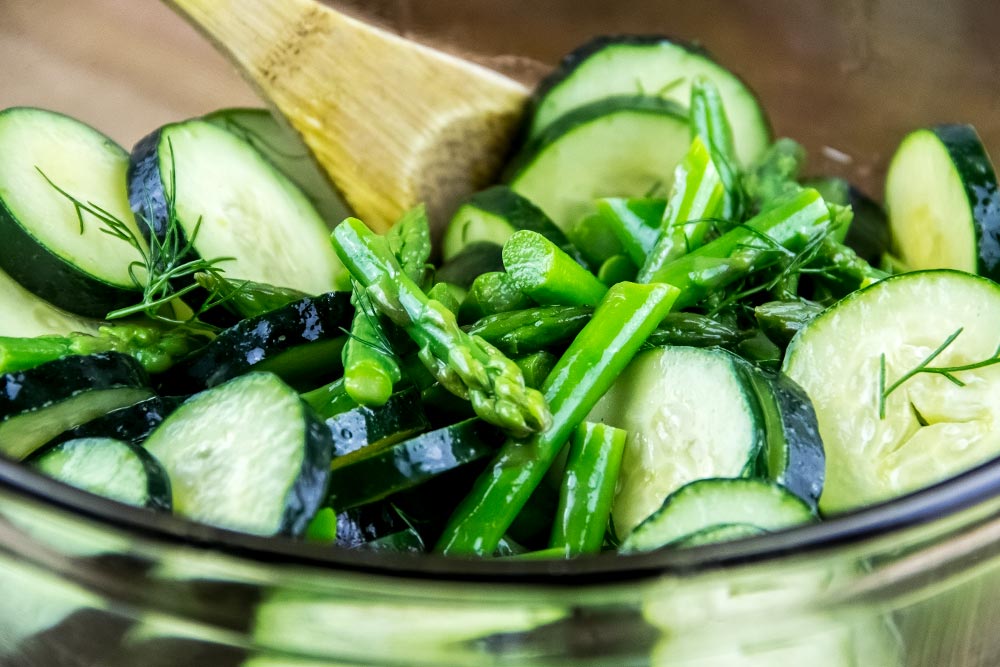 Fresh Cucumber & Asparagus Salad Recipe