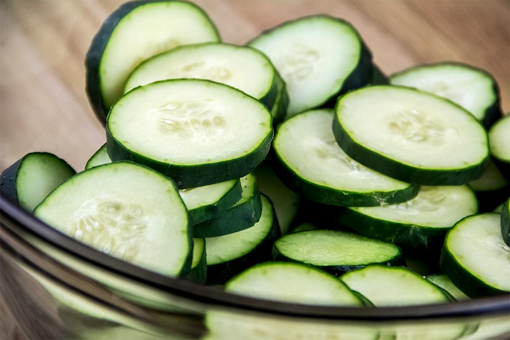 Sliced Salad Cucumber