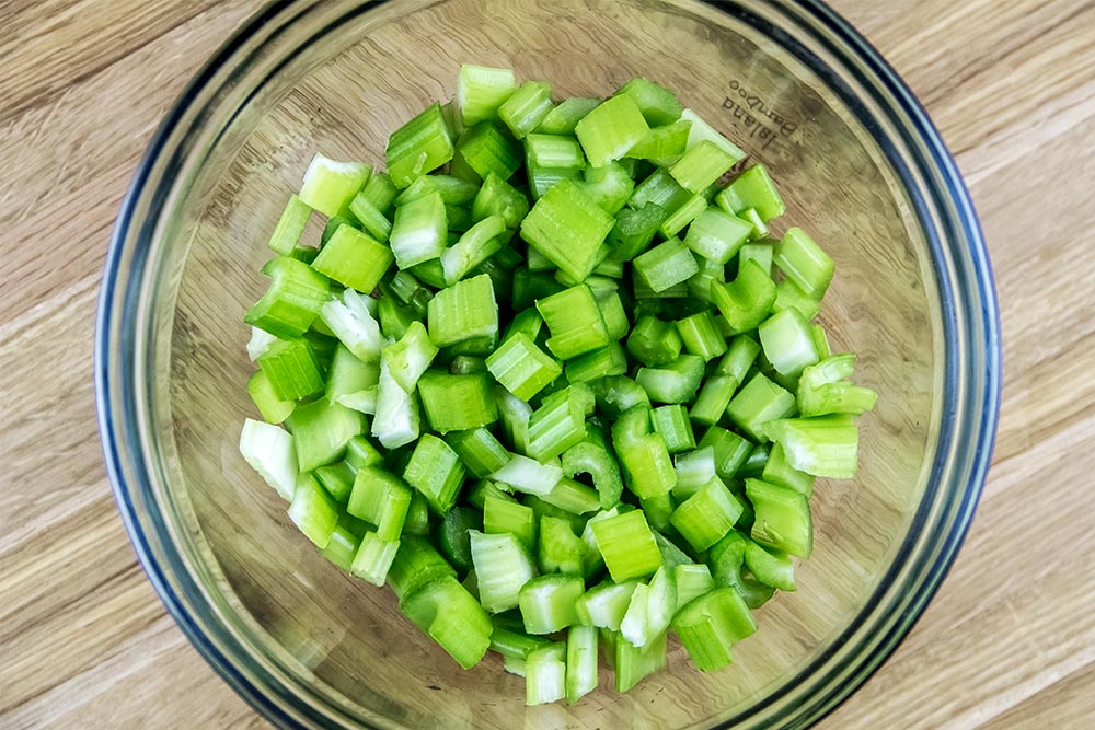 Pieces of Cut Celery