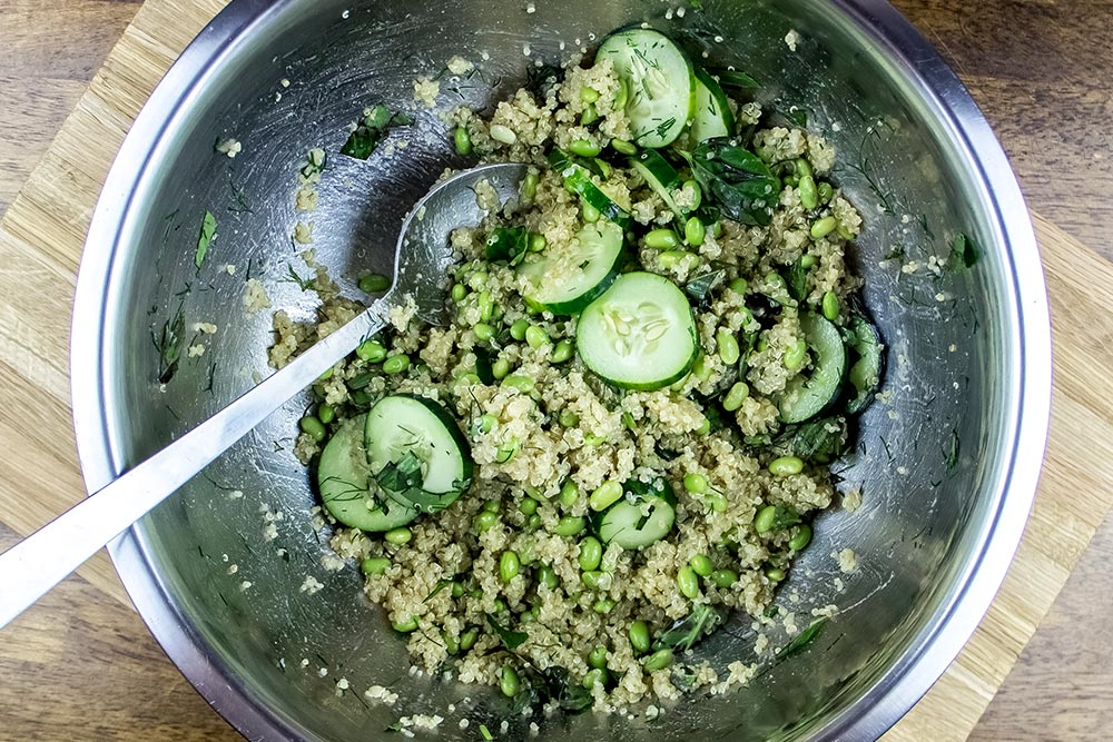 Quinoa Salad in Large Bowl