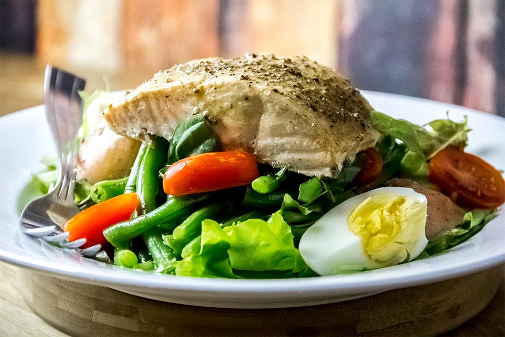 Roasted Salmon and Green Bean Salad Recipe