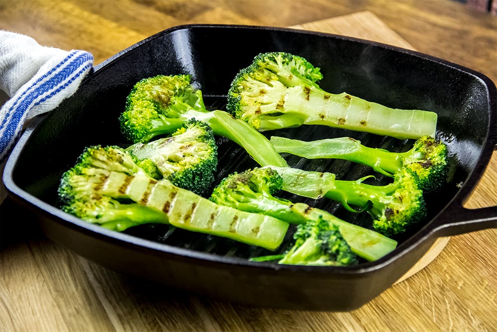Broccoli in Griddle Pan