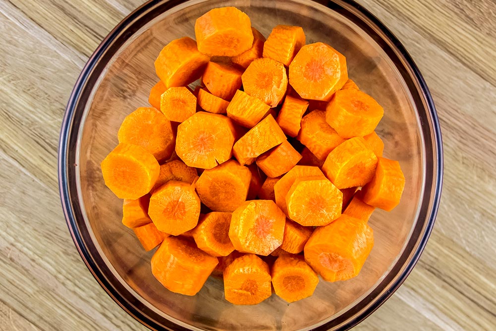 Cut Carrot Pieces