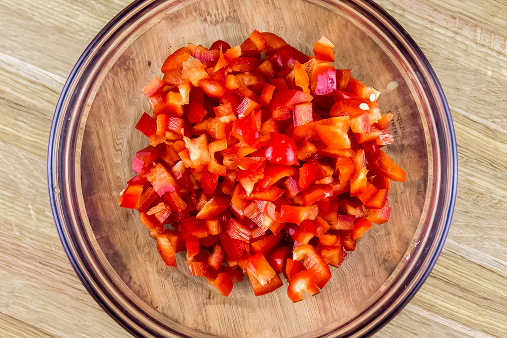 Chopped Red Bell Pepper