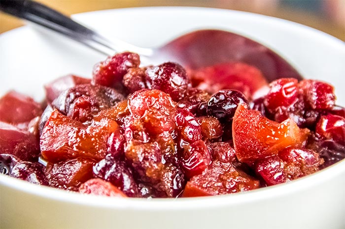 Sweet Cranberry & Apple Chutney Recipe