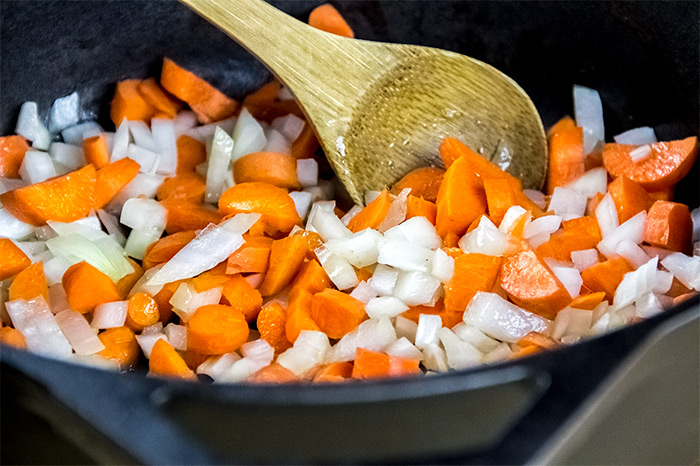 Softening Carrots & Onions in Dutch Oven