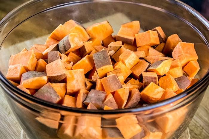 Cubed Sweet Potatoes