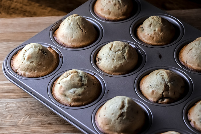Baked Muffins in Tray