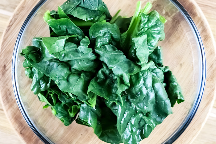 Fresh Spinach in Bowl