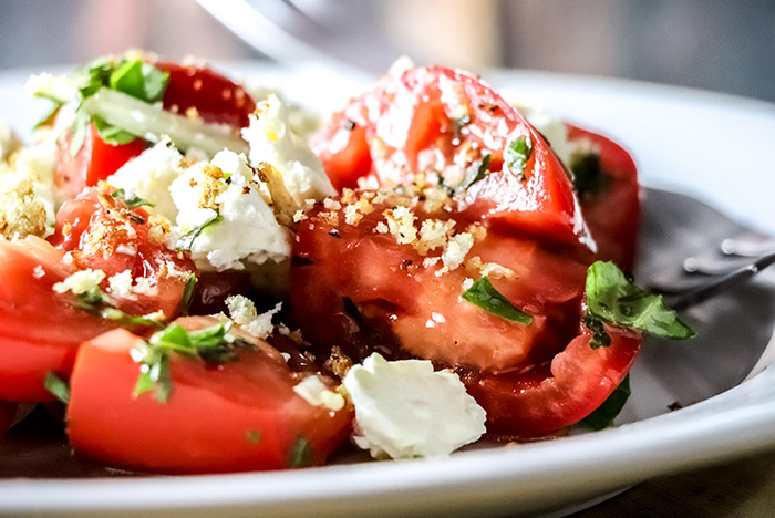 Tomato, Basil, Feta & Pangrattato Salad Recipe
