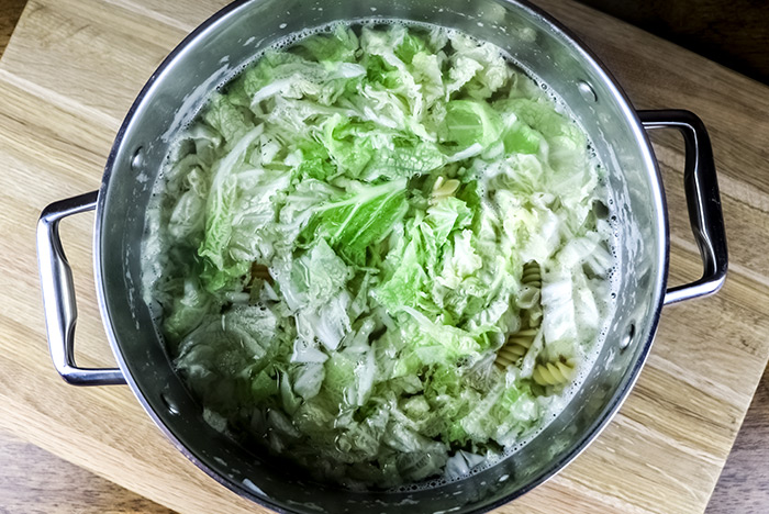 Boiled Cabbage & Pasta