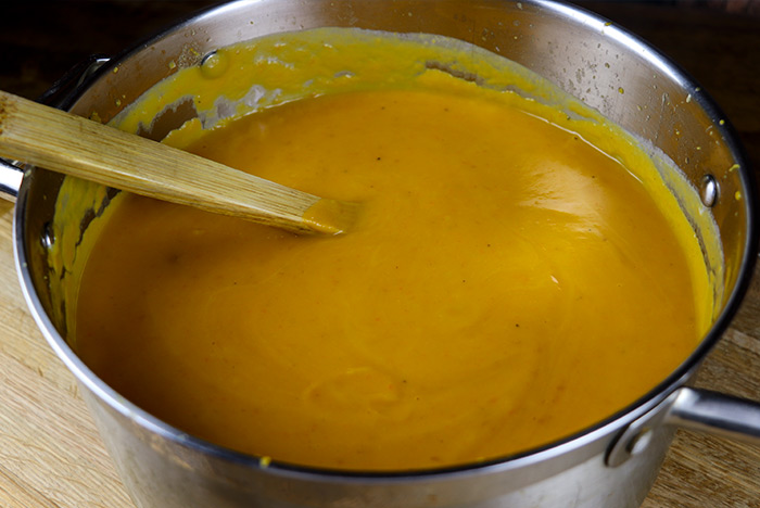 Butternut Squash Soup in Pot