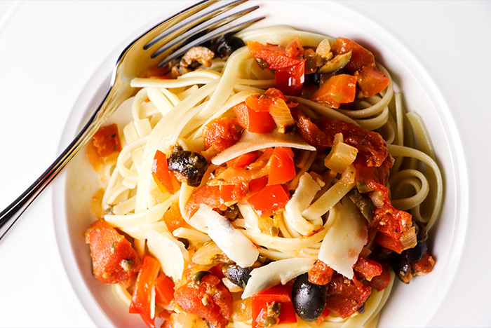 Fettuccini with Caper Sauce & Parmesan Recipe