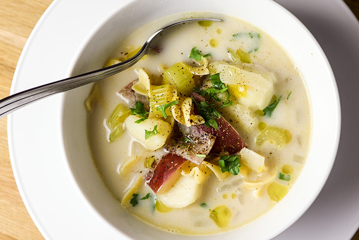 Potato Soup in Bowl