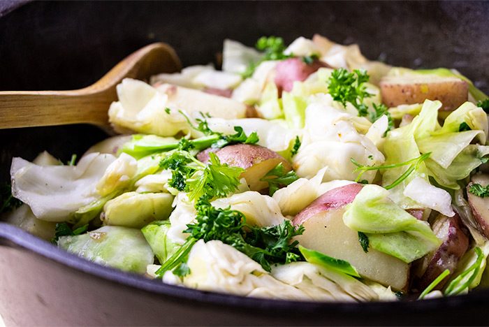 St. Patrick's Day Savory Cabbage & Potatoes Recipe