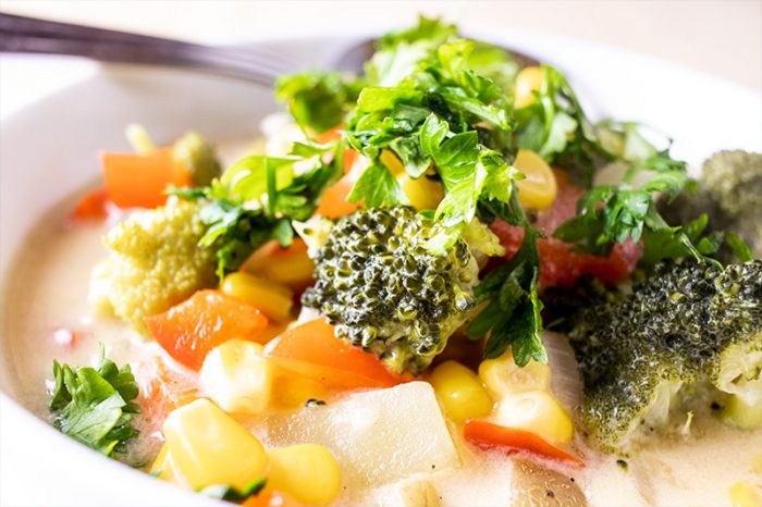 Corn & Broccoli Chowder Soup