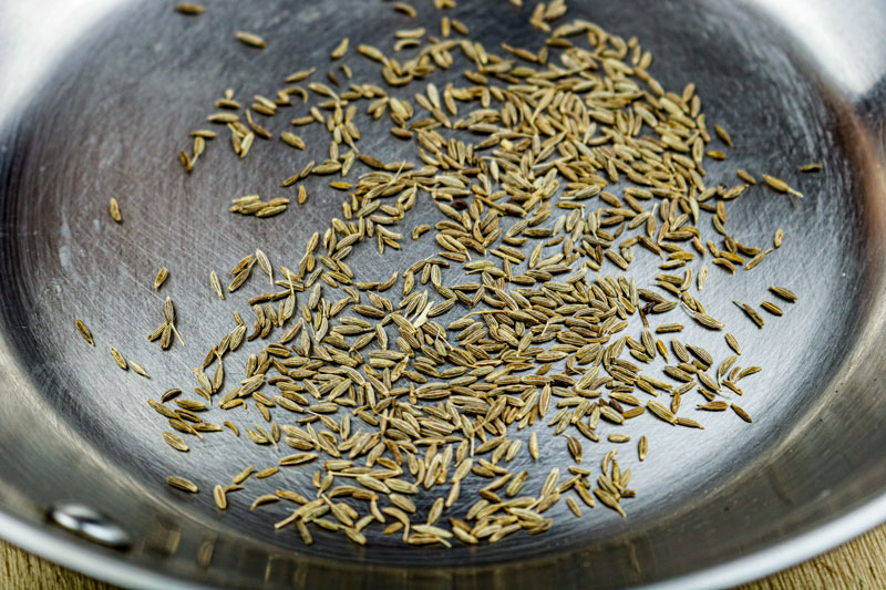 Cumin Seeds In A Pan