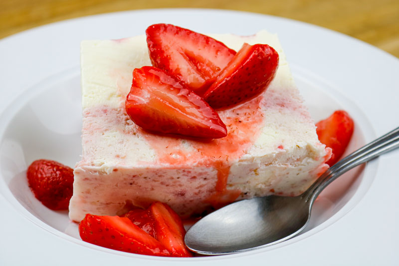 A Slice of Strawberry Dessert
