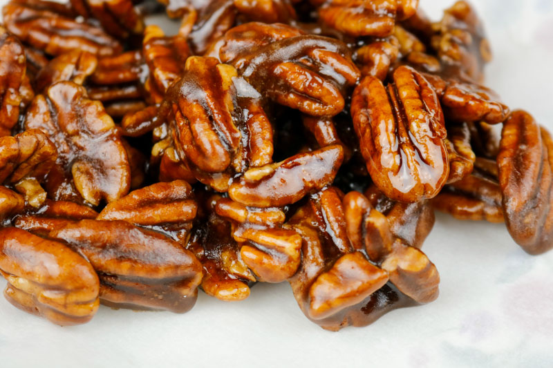 Finished Candied Pecans