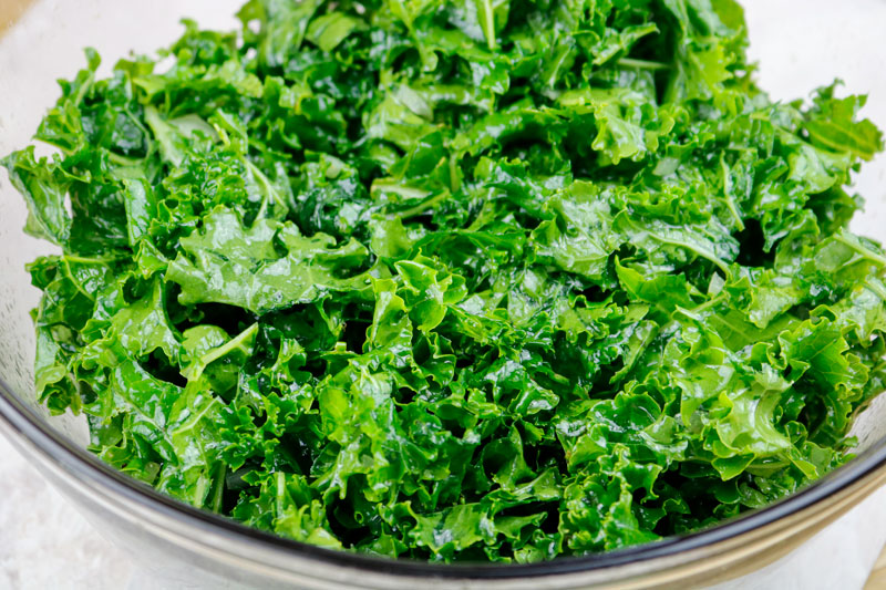 Massaged Kale With Salad Dressing
